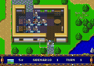 Langrisser II (Japan) (v1.1) In game screenshot